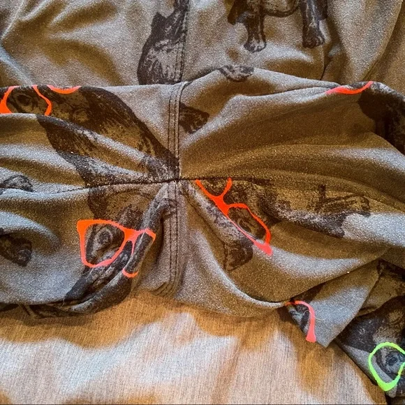 5 Pairs of Women’s Patterned Leggings One Size Comfort Fireworks Dogs Tie-Dye - Picture 3 of 16